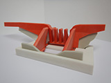 3D-Modell Sperrensanierung bzw. eines Umbaues einer Balkensperre in einen Murbrecher